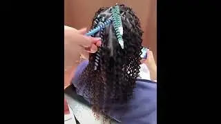 20pcs Hair Curler Set Spiral Hair Perm Rods DIY Plastic Barber Hairdressing Styling Curling Perm Rod