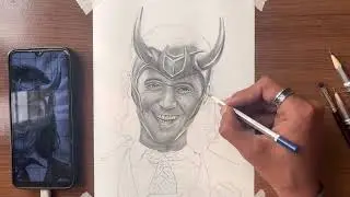 PORTRAIT OF LOKI | graphite pencil | full making