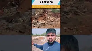 Massive environmental violations on an open land at Naqueri-Betul