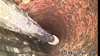 Before and After De-scaling sewer with a PICOTE Maxi Miller