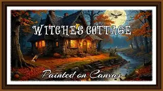 Framed Art TV: Autumn Witches' Cottage