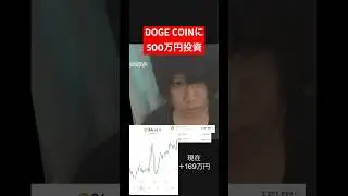 ドージコインに500万円投資しましたI invested 5 million yen in Dogecoin.