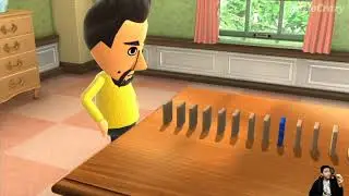 Wii Party U Minigames - Ninja vs Master CPU | #49 BOWSER CRAZY MAD