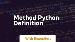 method python definition