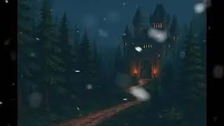 Majestic Castle And Forest Winter Ambiance || Winter Ambiance || Relaxing Sleep Sounds | Pixelart