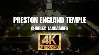 Preston England Temple, An aerial view #dronefootage