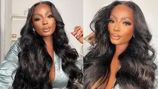 WATCH ME INSTALL AND STYLE THIS HD BODY WAVE WIG | BOMBSHELL CURLS FOR SPRING | FT ASTERIA HAIR