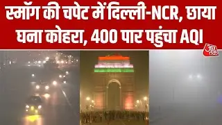 शीत लहर से कांपी राजधानी, छाई Smog की मोटी परत, घने कोहरे के साथ 400 पार पहुंचा AQI | Aaj Tak