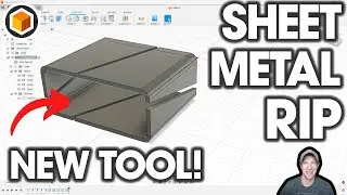 НОВАЯ функция Fusion 360! Ознакомьтесь с инструментом SHEET METAL RIP!