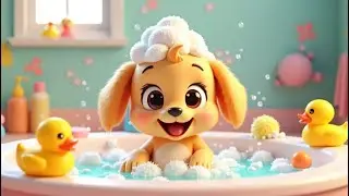 Bath Time Boogie  Fun Puppy Bath Song for Kids  3D Animation for Toddlers