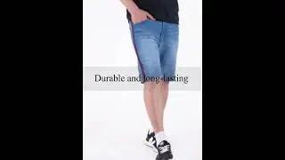 Men Blue Denim Shorts