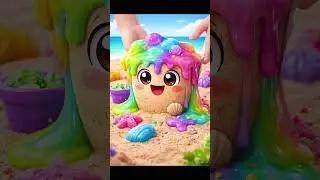 Crunchy Slime Cutting!🩷🧡💛💚💙🩵💜🤎🖤🩶🤍#shorts  #kids   #foryou  #forkids  #satisfying   #rainbow