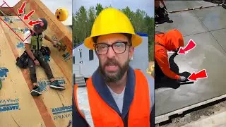 Construction Work Isn't Easy - Safety Comes First 👷😂 