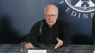 News conference with Professor Peter Higgs