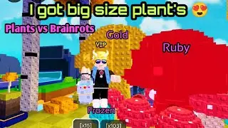 🙀I got big size plants very rare ruby Shroombino ☘️plants vs Brainrots