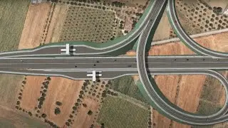 O νέος αυτοκινητόδρομος Πατρών - Πύργου σε 3D