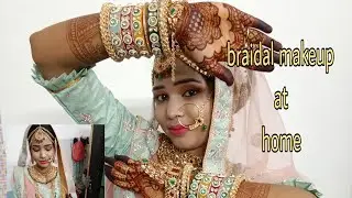 घर बैठे सीखे HD bridal makeup step by step for beginners/salon, academy, makeupstudio