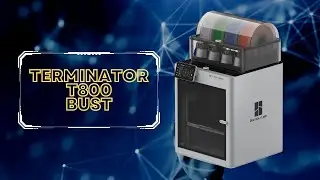 Terminator T800 Bust 3D printed timelapse