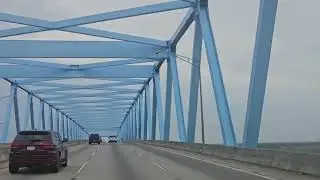 North Bound on the Cooper River Bridge  to Georgetown, SC Historic Town