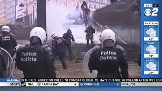 Brussels; Anger & Violence Over UN Migration Pact