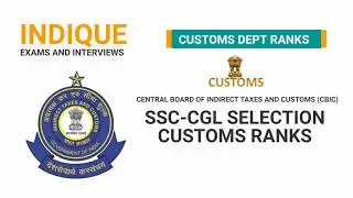 SSC-CGL Customs Ranks || Preventive Officer || Inspector Salary & Promotion System