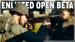 FIRST LOOK WAR THUNDER INFANTRY | Defending NORMANDY June '44 | Enlisted OPEN BETA Gameplay