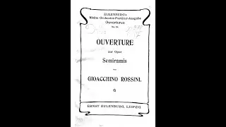 Rossini: Semiramide Overture (Score)