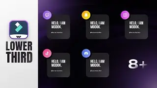 8+ Modern Lower Third Templates | Filmora Lower Third Template
