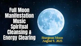 Full Moon (Sturgeon Moon) In August l Manifestation Music For Spiritual Cleansing & Energy Clearing