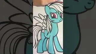 Rainbow Dash - My Little Pony Coloring pages  #coloringmylittlepony #shorts