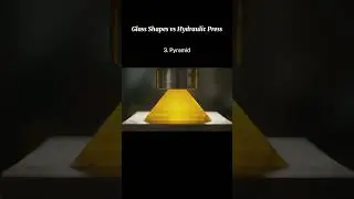 Glass Shapes VS Hydraulic Press &ndash; ASMR Satisfying Cracks #asmr #crushingthings #glasscrushing