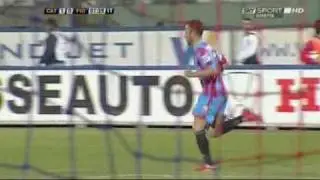Catania - Fiorentina 1 - 0. Il gol di Mascara (24 marzo 2010)