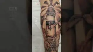 Lighthouse Black and Grey Tattoo