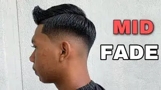 CARA PALING MUDAH POTONG RAMBUT MID FADE