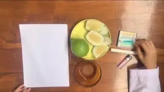 Making Secret Messages Using Natural Materials, Namely Lime and Candle