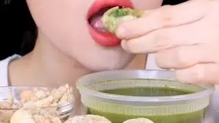 ASMR Spicy Golgappe Eating Show, 2x Speed, Big Bites @MINEEEATS 