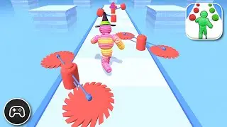 Rope Man Run - Gameplay Walkthrough Part 10 - Racing Game Levels 140-143 (iOS, Android)