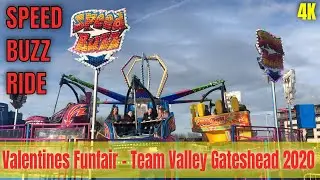 Speed Buzz Ride - Valentines Funfair - Team Valley Gateshead - 18 February 2020 - 4K HD Video
