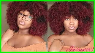 BIG RED CURLY AFRO TUTORIAL//CROCHET AFRO TUTORIAL // Sensationnel Temptation Curl//New Fall Hair