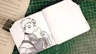 lHow to Draw Laios Touden| Delicious in Dungeon Ink Illustration