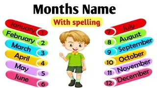 Months Name In Hindi and English | Months Name for kids | Mahino ke name Hindi and English 
