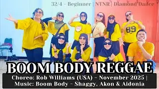 BOOM BODY REGGAE Line Dance | Beginner | Rob Williams (USA) - November 2025