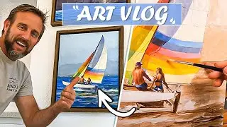 Studio Painting with Micaiah Hardison: An Action Packed Seascape!