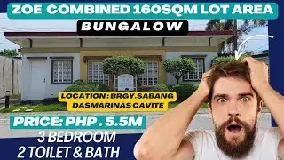 ZOE COMBINED Bungalow 3BR 160Sqm lot Area @ Brgy. Sabang Dasmarinas Cavite #investment #cavite