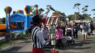 Juggling at Auckland Easter show 2019