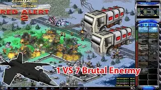 Red Alert 2 Battlezone Arctic Circle Map 1 vs 3 Brutal Enermy Korea vs Random Superweapon