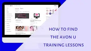 How to find the Avon U training lessons