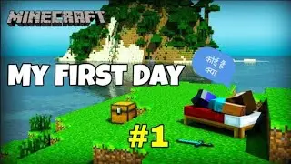 Minecraft: Day 1 Survival series Minecraft Pocket edition 