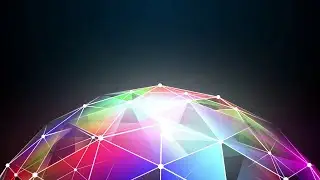 RGB Plexus Globe Background Animation #motionmade
