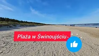 Spacer po plaży w Świnoujściu – jesienna atrakcja dla turystów #świnoujście